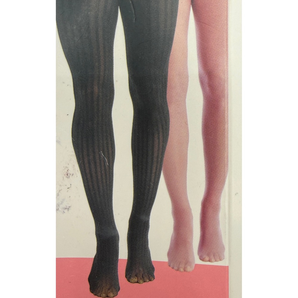 Secret Treasures Tights Women Large Black Pink 2 Pair Cable Opaque Fashion